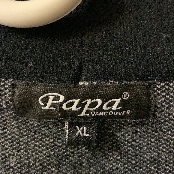 Black and Gray Squared Cardigan - Picture 3 of 6